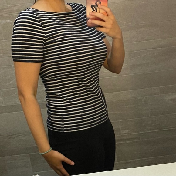 Ann Taylor Navy Stripe - Picture 3 of 6